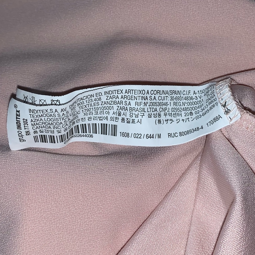 Zara blush pink dress cold shoulder π - Picture 15 of 16